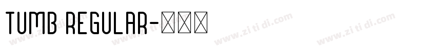Tumb Regular字体转换